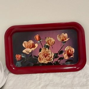 Vintage tray with Roses